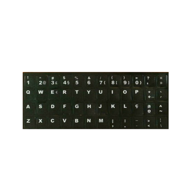 Kit Teclas Autocolantes PT-PT (Preto)