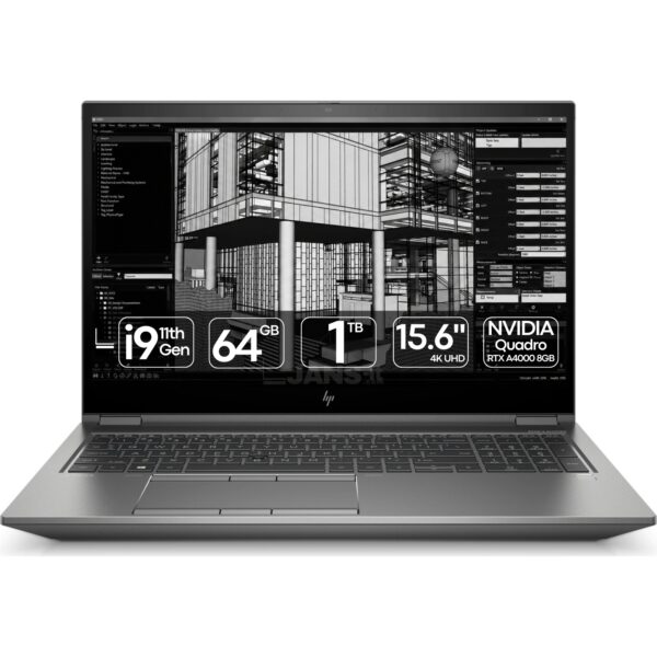 HP ZBook Fury 15 G8 Recondicionado | i9-11950H | 64GB | SSD 1TB | 15,6" 4K UHD | RTX A4000 8GB
